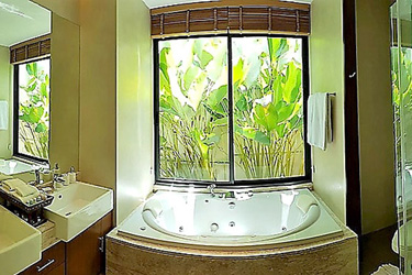 Master Bathroom with Garden View